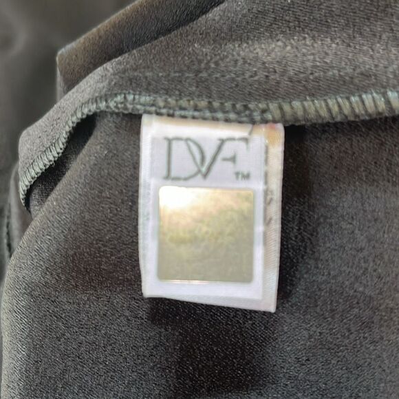 NWT Diane von Furstenberg | Black Seduction Mesh Side Collared Paneled Romper 10 - Picture 13 of 14